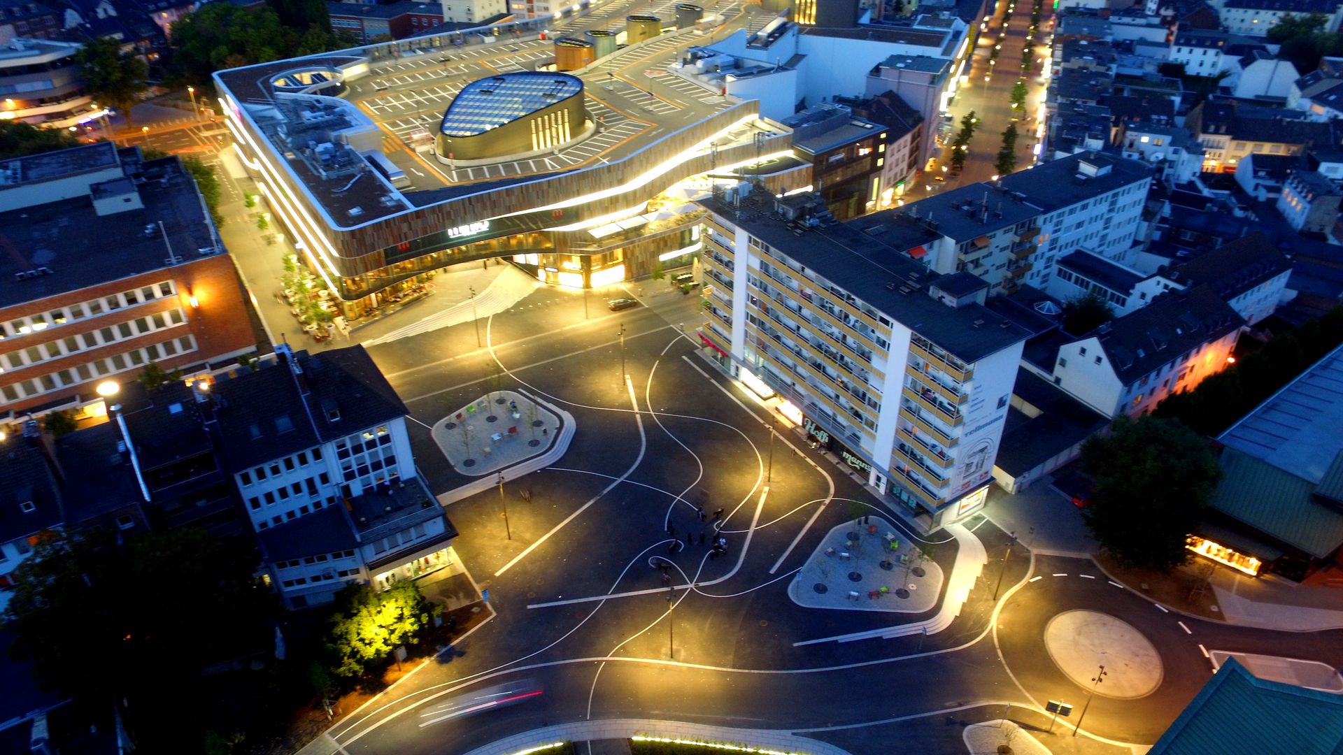 Mönchengladbach: Sonnenhausplatz (Luftbild)