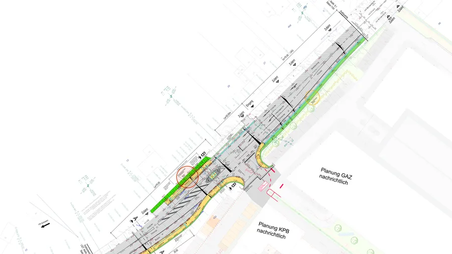 Äußere Erschließung GAZ/KPB