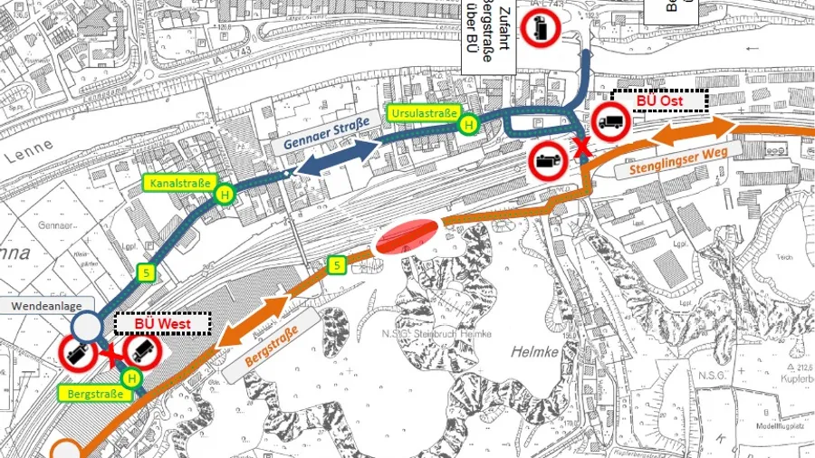 Verkehrskonzept Innenstadt Iserlohn-Letmathe / Genna